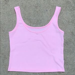 Pink cropped tank
